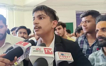 Jai Sidh Bhalla Leads Student Fight Against Corruption and Fee Refund Issues at Jammu University