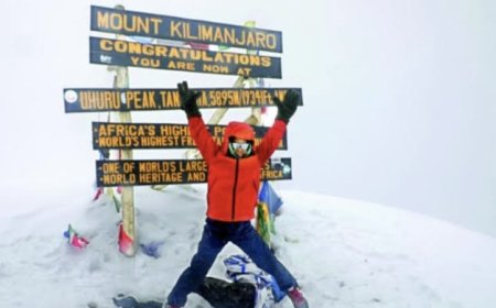 Seven Year Old Sets Record by Scaling Mount Kilimanjaro