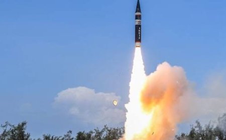 India Successfully Test-Fires Agni 5 Ballistic Missile from Odisha