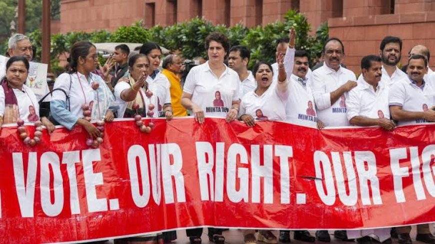 Congress Alleges ‘Vote Theft’ as Election Commission Rejects Claims