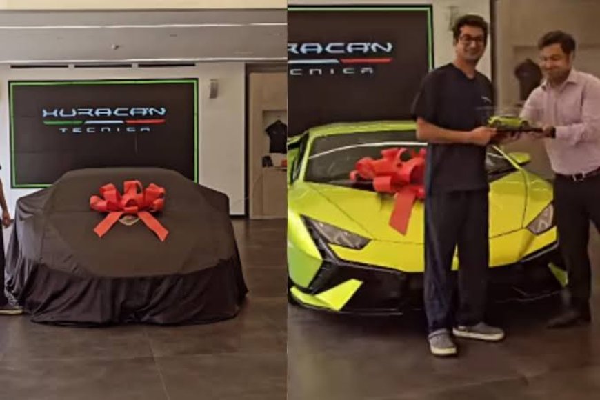 Indian Doctor Collects ₹4 Crore Lamborghini in Surgical Scrubs
