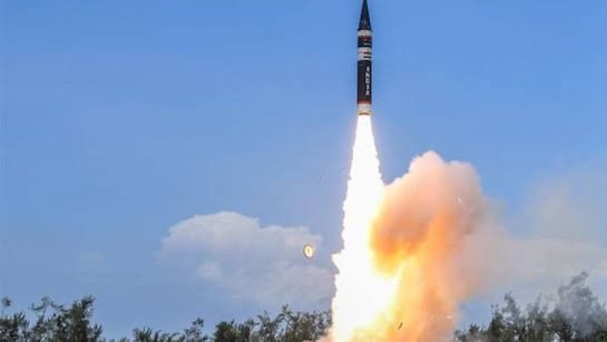 India Successfully Test-Fires Agni 5 Ballistic Missile from Odisha
